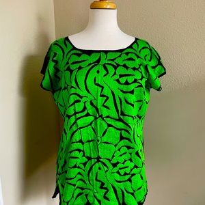 Hand embroidered Mexican blouse